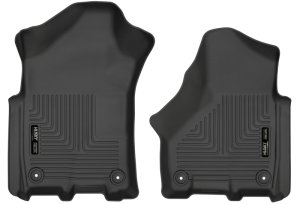 Ram 3500 Floor Mats - Front - Husky Liners - WeatherBeater - Black - 2019
